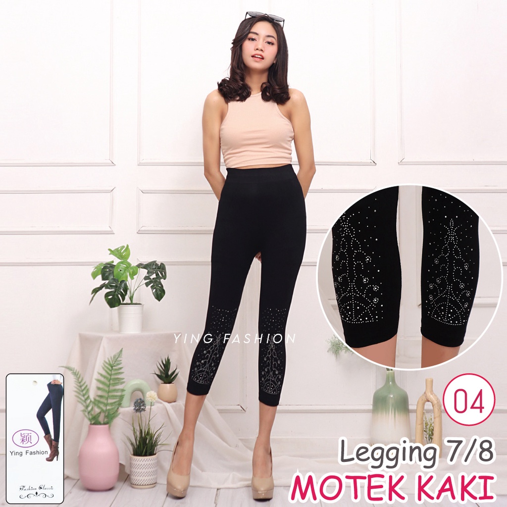 Legging MOTEK KAKI MK07-04 / LEGGING FASHION PENDEK / LEGGING MOTEK KAKI PENDEK / LEGGING IMPORT / LEGGING YING FASHION