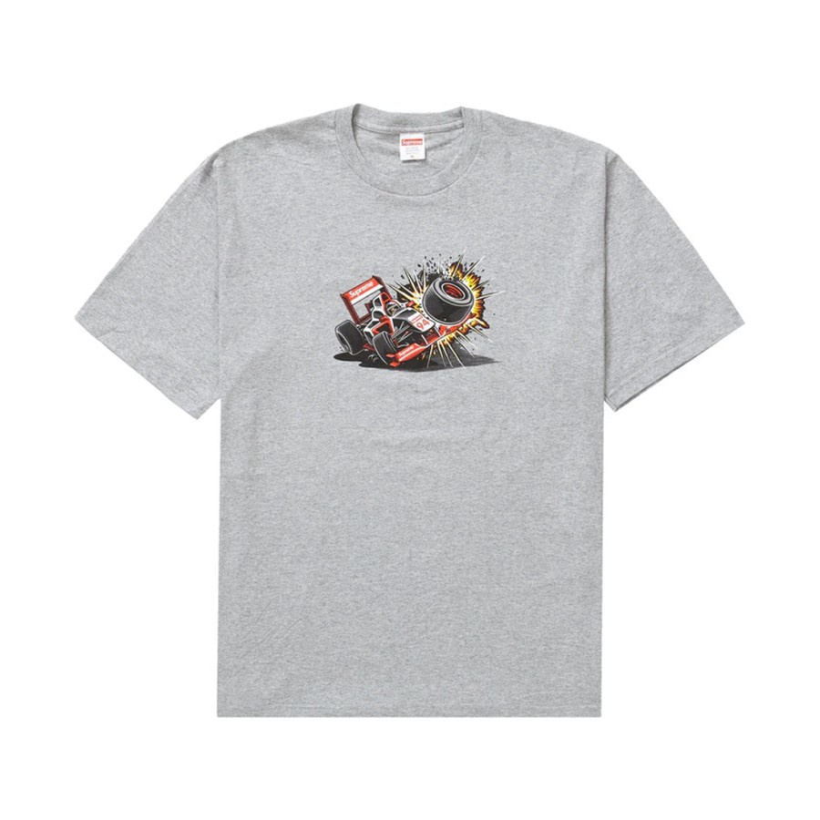 Spreme FW21 Crash Tee - Grey 100% Authentic