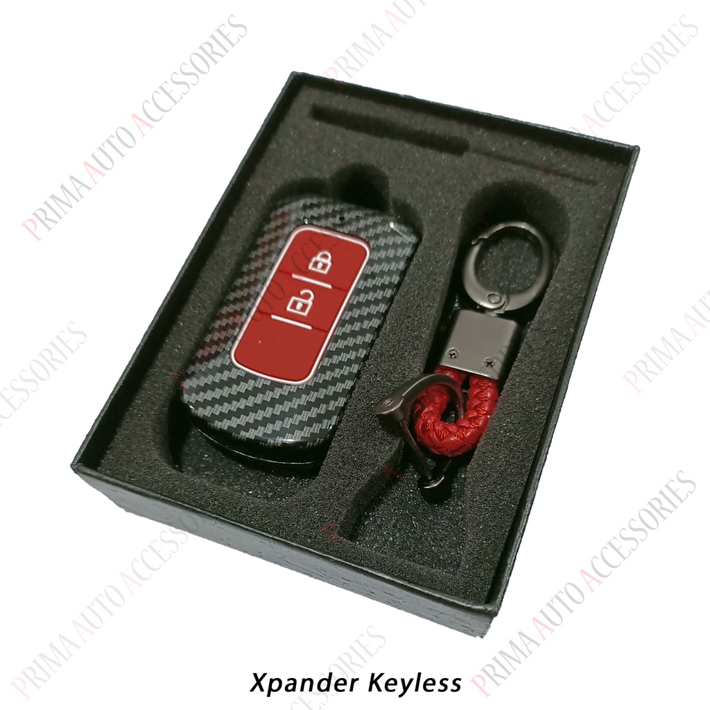 Casing Kunci Remote Mobil Carbon Fiber - Xpander Keyless