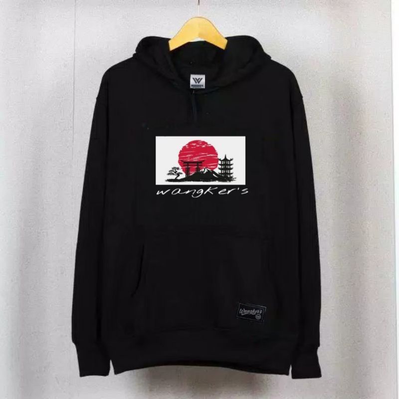 HODIE PRIA HITAM JAPAN BY WANGKERS - JAKET PRIA JAPAN - JAKET JAPAN MOTIF SIMPLE - BISA COD - JAPAN