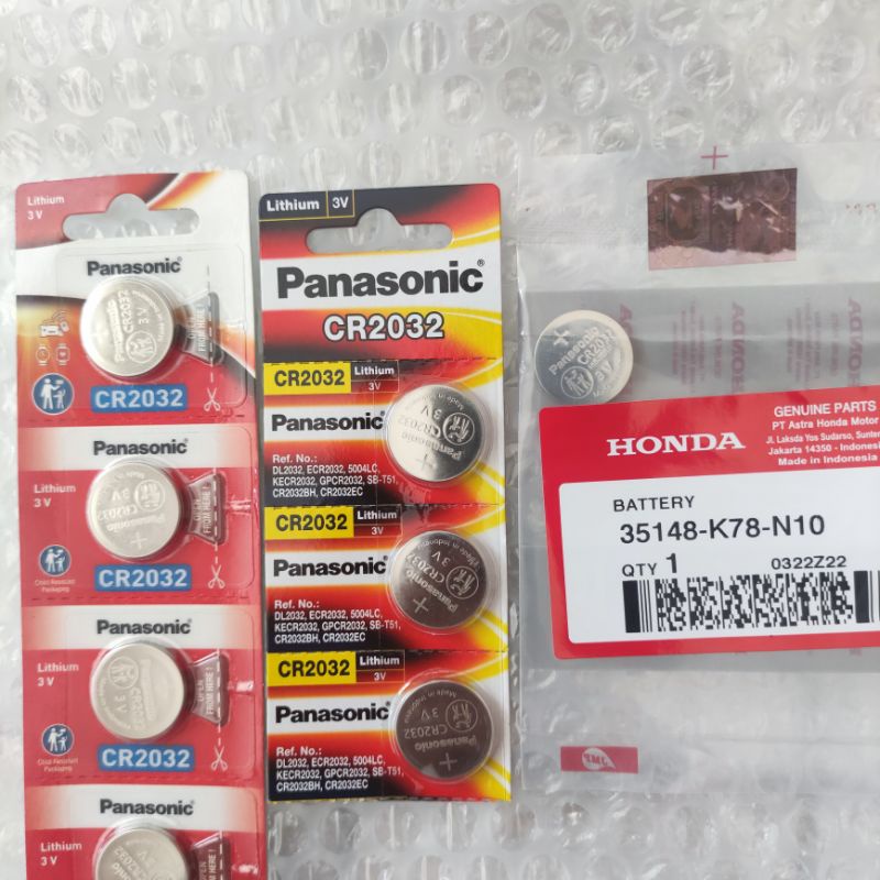 Battery Baterai Kunci Remote ADV PCX Vario 125 150 160 Scoopy Prestige Aerox Nmax GSX R150 Lexi FreeGo Satria FU New Avanza Ori AHM CR2032 35148K78N10-3