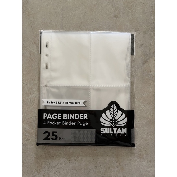 Sultan Page binder A5 3 ring isi 25 pcs sleeve A5 binder 2 ring 6 ring 7 holes