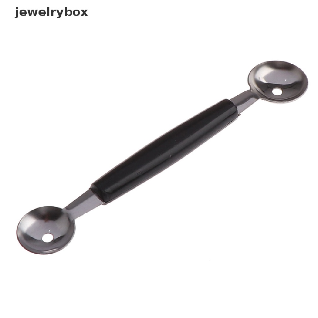 (jewelrybox) Sendok Scoop Es Krim Dua Sisi Bahan Stainless Steel Untuk Perlengkapan Dapur