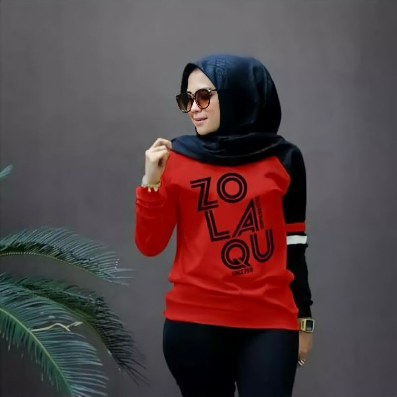 COD / BAYAR DI TEMPAT / Kaos Atasan New Model Zolaqu ZLQ Zolaku Best Seller Termurah Terlaris Jumbo