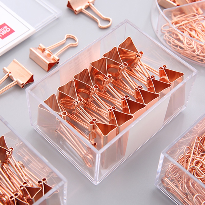 Deli. 72 Pcs Metal Clips&amp;Pins Set Multifunction File Paper Binding Tool Office Supplies