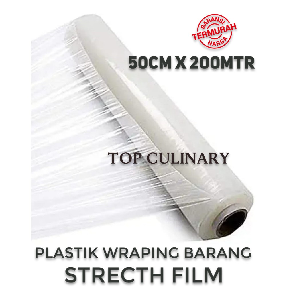 

PLASTIK WRAPING BARANG STRECH FILM 50CM X 200METER TERMURAH