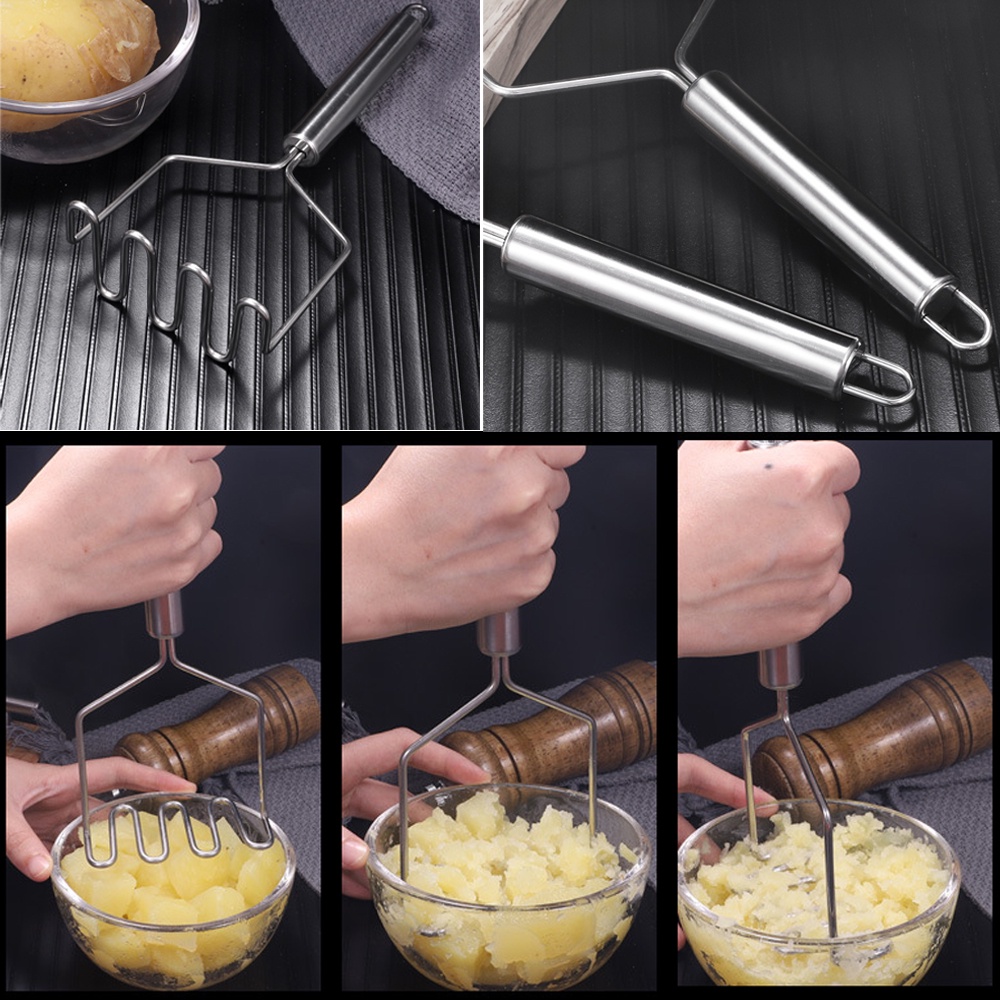 【Stainless】Alat Penghancur Kentang/Alat Tumbuk Kentang/Potato Masher/Penghancur Kentang