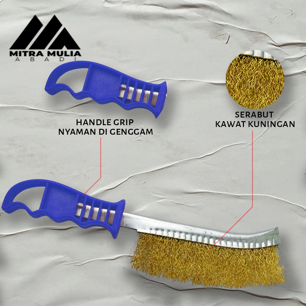 SIKAT KAWAT BRASS KUNINGAN | ANTI KARAT | HAND BRUSH