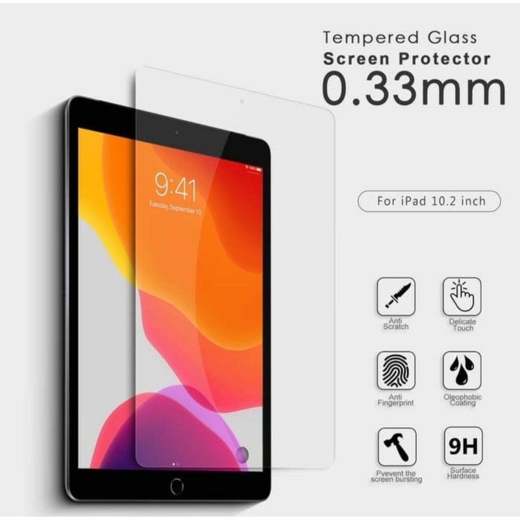 tempered glass ipad 2 3 4 mini 4 5 Air 1 2 3 4 5 6 9.7 7 8 10.2 pro 11 12.9 anti gores screen guard