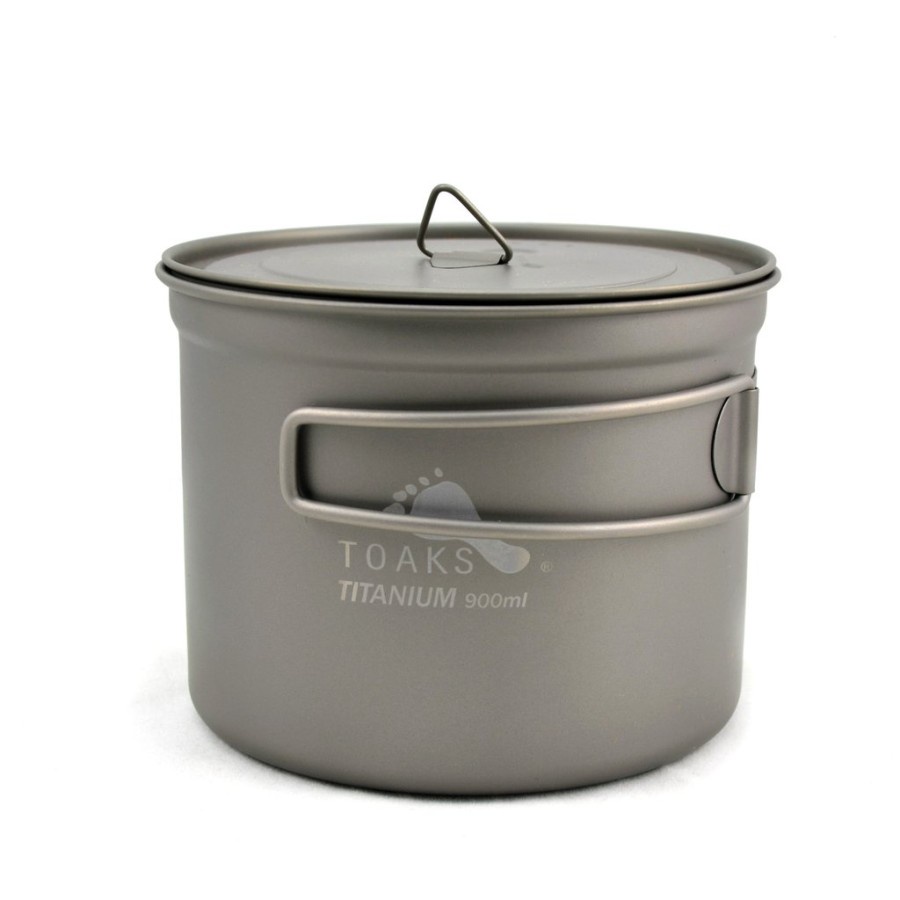 Panci Camping TOAKS Titanium 900ml D115mm Pot - Alat Masak Camping TOAKS Titanium 900 ml D115mm