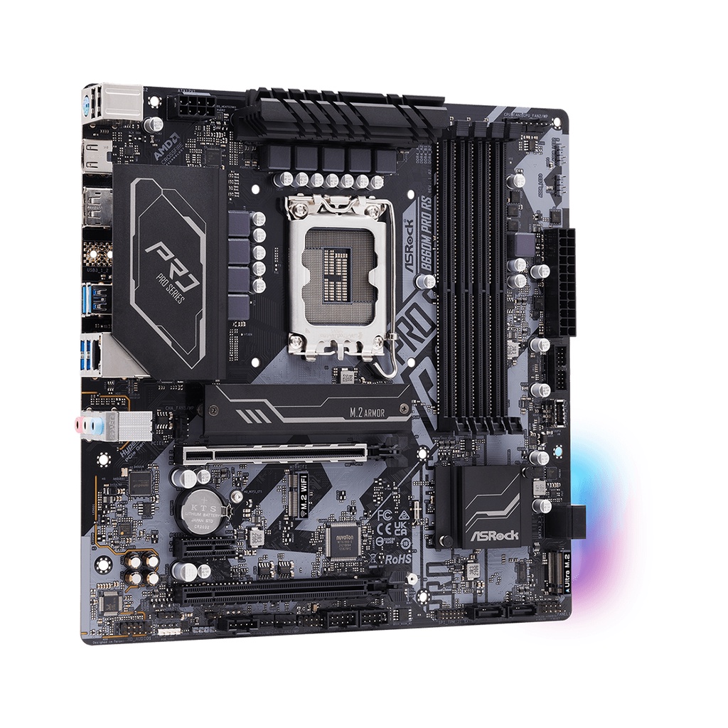 ASROCK MOTHERBOARD Intel Gen B660 mATX B660M PRO RS