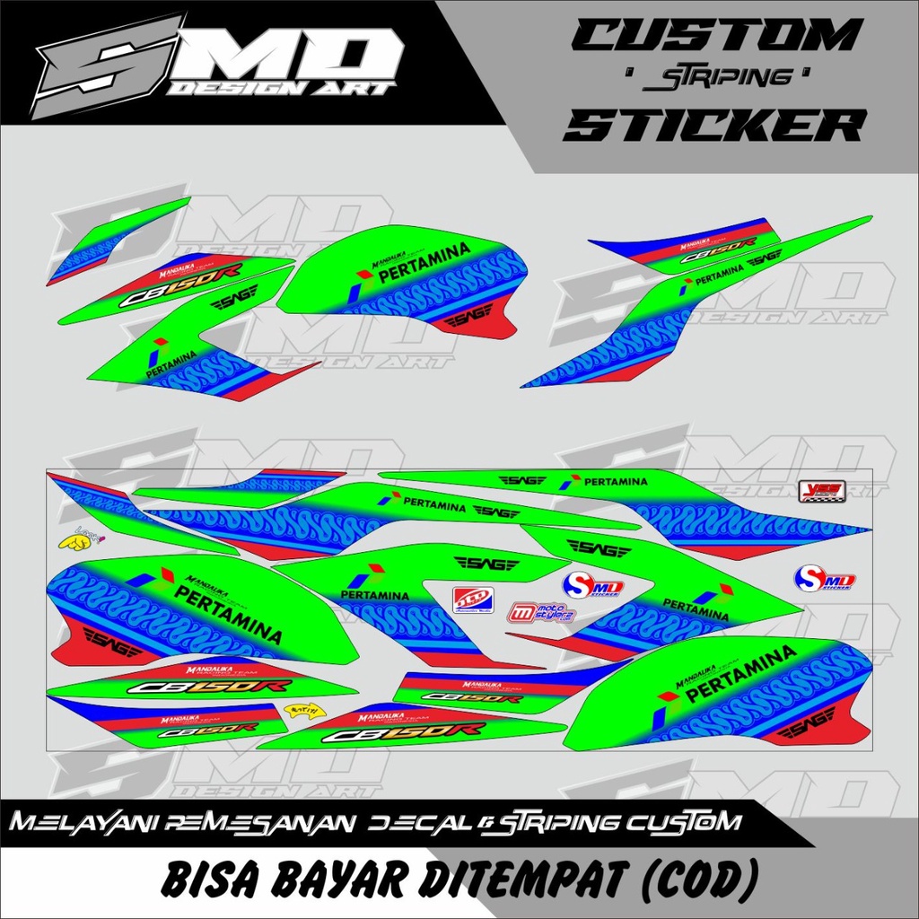 STIKER BODY VARIASI MOTOR HONDA CB 150R G2