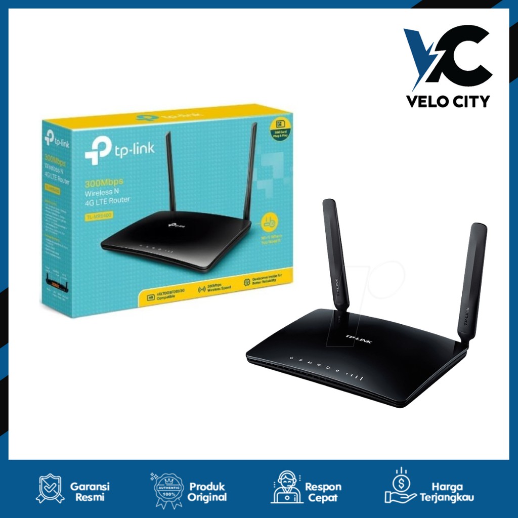 TPLink MR6400 Wifi Router Modem Wifi 4G UNLOCK All Operator - Garansi Resmi 1 Tahun