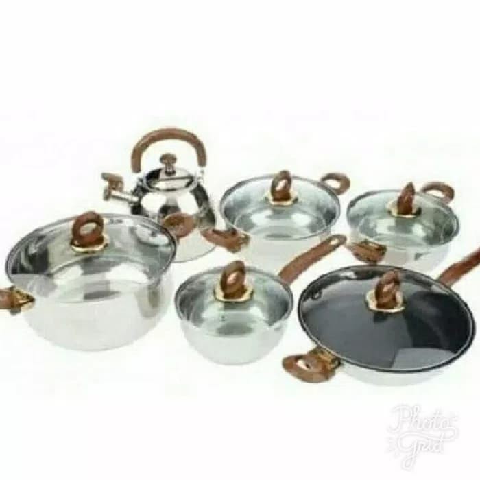 Q2 panci set serbaguna 12pc Q2 8212/cookware set