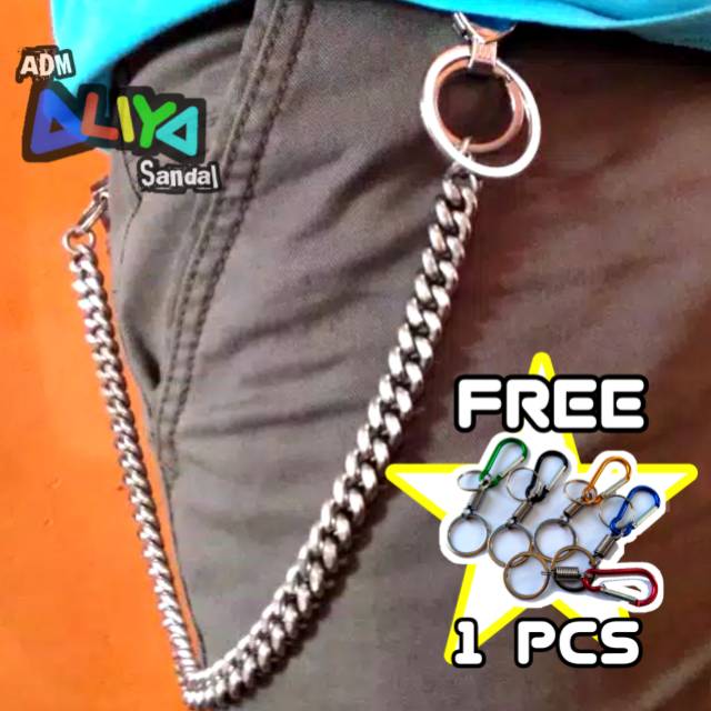 Tali Rantai Dompet Baja, Besi & Prusik