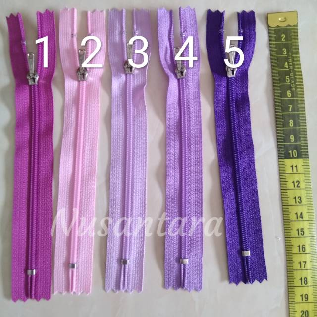 Resleting /Risleting /Zipper YKK 6&quot; / 15cm satuan purple series