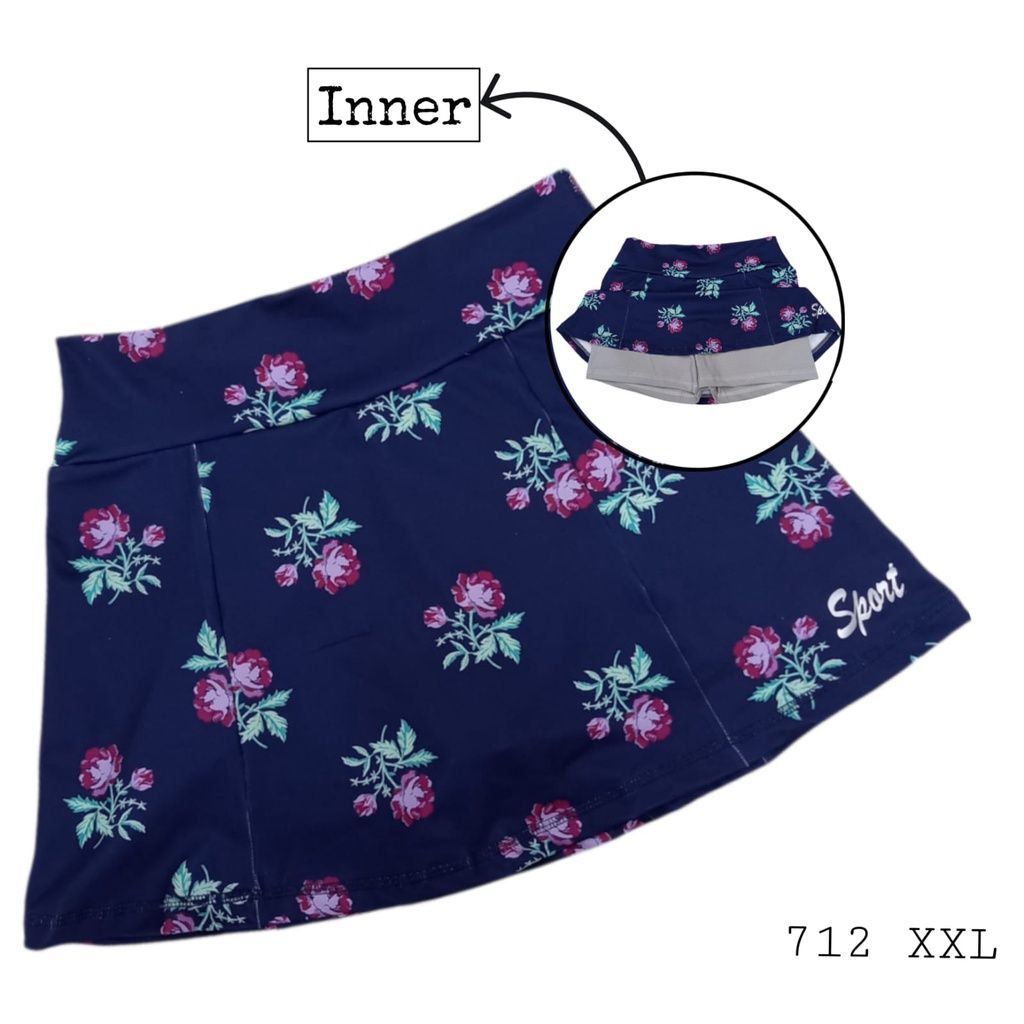 SPORT MINI SKIRT JUMBO/ROK SENAM JUMBO WANITA/ROK OLAHRAGA PENDEK JUMBO WANITA/ROK ZUMBA/ROK YOGA WANITA-RJ05