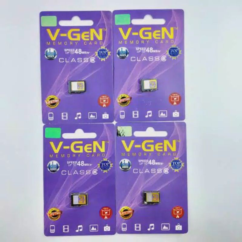 MEMORI HP 4GB 8Gb 16GB 32GB 64GB TURBO CLASS 6 | GANRANSI SEUMUR HIDUP DI GERAI V-Gen | TETTA SHOP