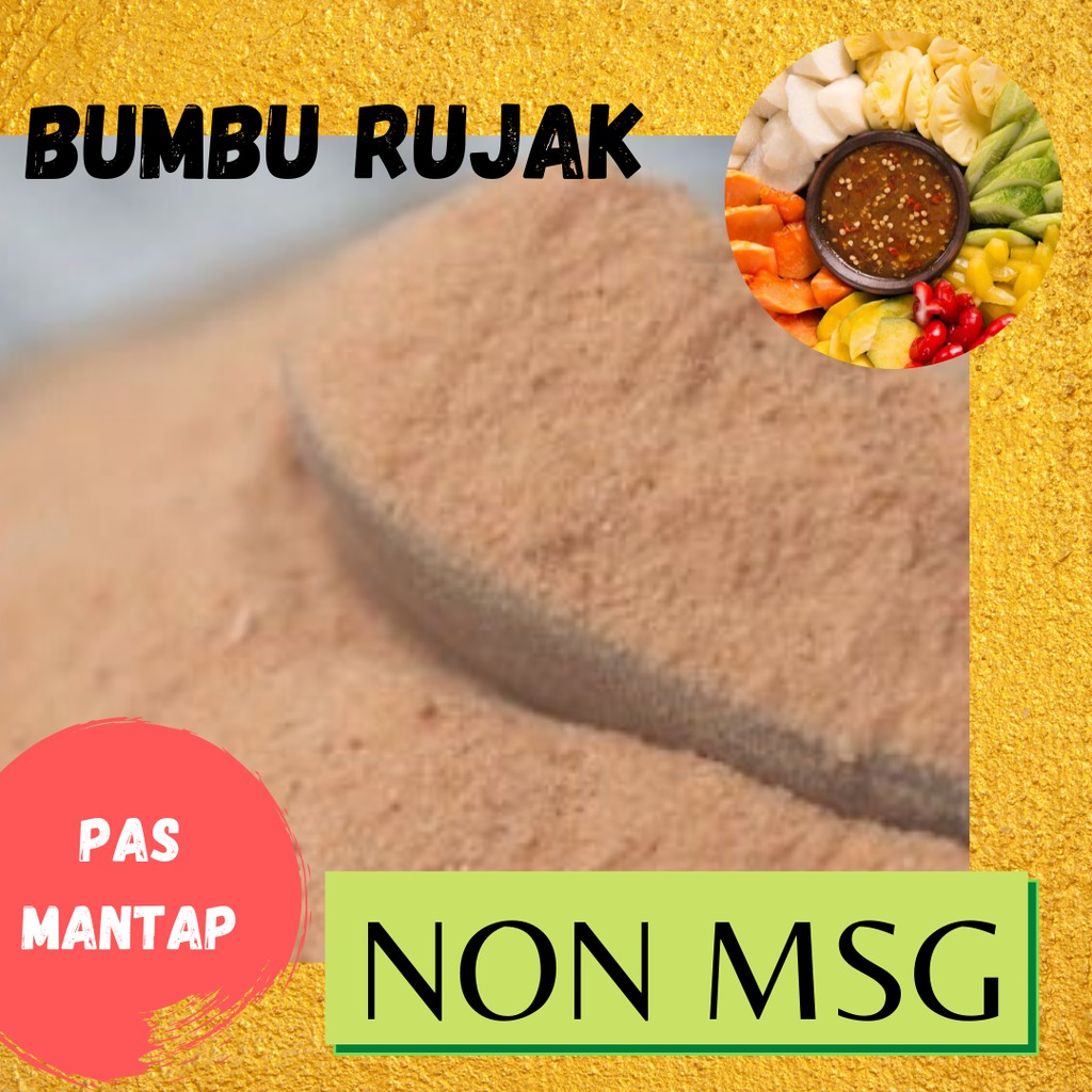 

BUMBU TABUR RUJAK NON MSG 1 KG FOOD GRADE 1Kg Bubuk Bumbu Tahu Bulat Singkong Cilung Kerupuk Popcorn