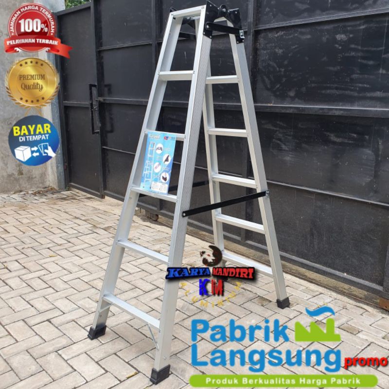 Tangga Lipat / Tangga Aluminium / tangga lipat Jumbo / Ukuran 1,75 M / 175 Cm
