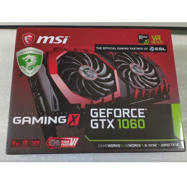 VGA MSI Geforce GTX 1060 Gaming X 6GB DDR5 Bekas - Second Used