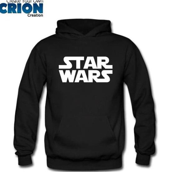 Jacket Sweater Hoodie Star Wars By Crion - Hitam, M .Deevagrosir.Olshop