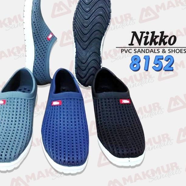 [KODE PRODUK NQH7C4443] NK 152 - Paling cek nikko 8155 Sepatu 8152 Pria / Sepatu Slip / Sandal Karet