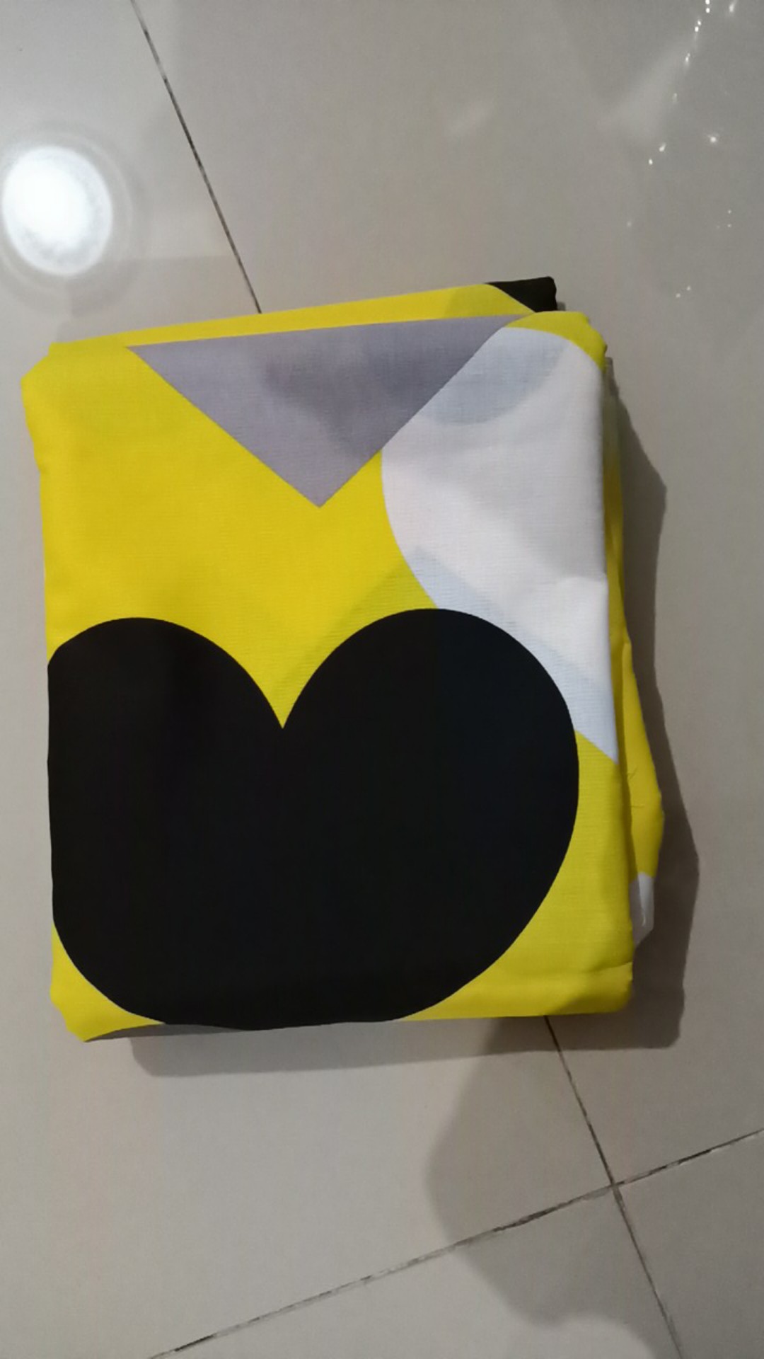 Bahan Kain Sprei Meteran Katun Lokal Motif Loving You