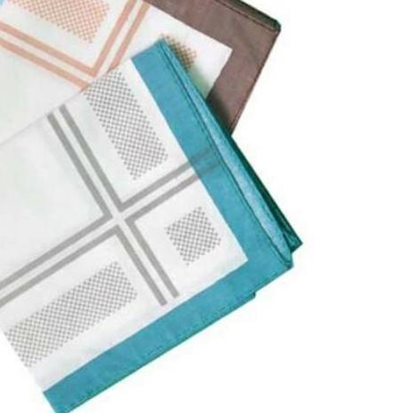 ● 3 pcs Sapu Tangan Pria Katun Handkerchief Saputangan Sarung ♢