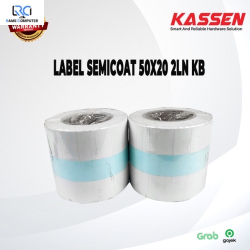 KASSEN LABEL SEMICOAT 50 X 20 2LN KB (5.000PCS)