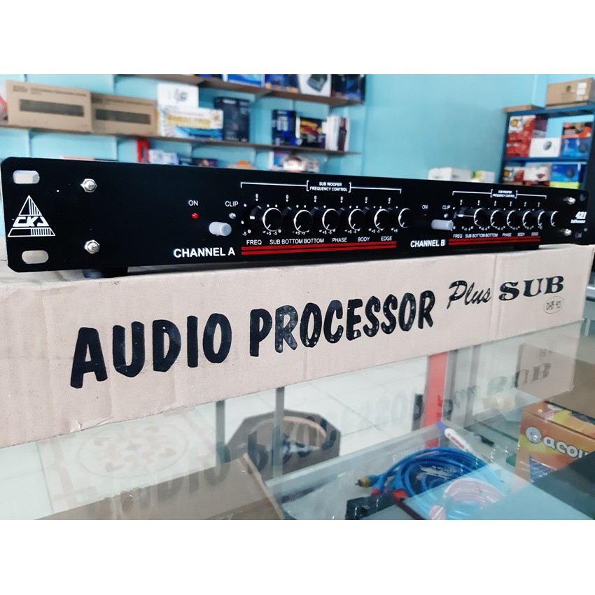 AUDIO PROCESSOR PLUS SUBWOOFER CKJ DHB 421 SUARA MANTAB BERKUALITAS