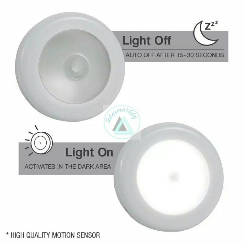 LED Magnetic Motion Sensor Light / Lampu Tempel Dinding Sensor