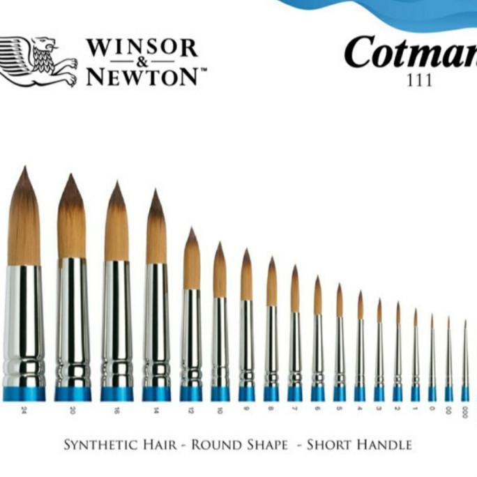 

COD KUAS CAT AIR COTMAN WATERCOLOR BRUSH SERIES 111 NO. 0 WINSOR & NEWTON PERALATAN MELUKIS ART SET