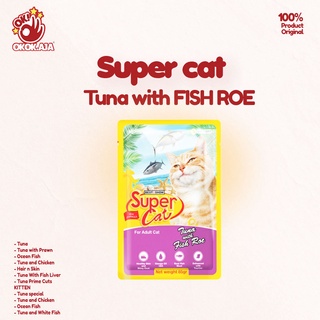 Makanan Kucing basah murah SUPER CAT pouch 85gr isi 12pcs ( 1dus )