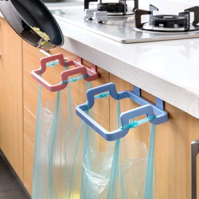 HK10-Gantungan kantong Plastik Sampah dapur / Garbage Bag Holder