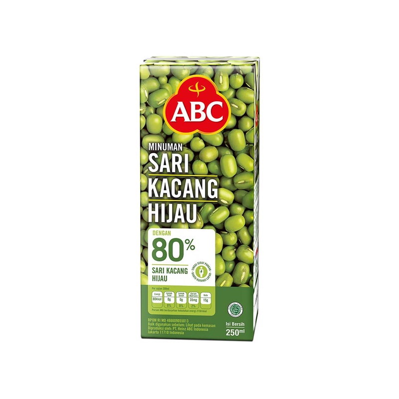 ABC Minuman Sari Kacang Hijau 250 ml - Tinggi Gizi dan serat pangan