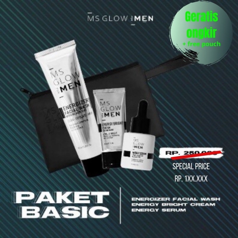 MS GLOW for MEN Paket Perawatan Wajah untuk Pria