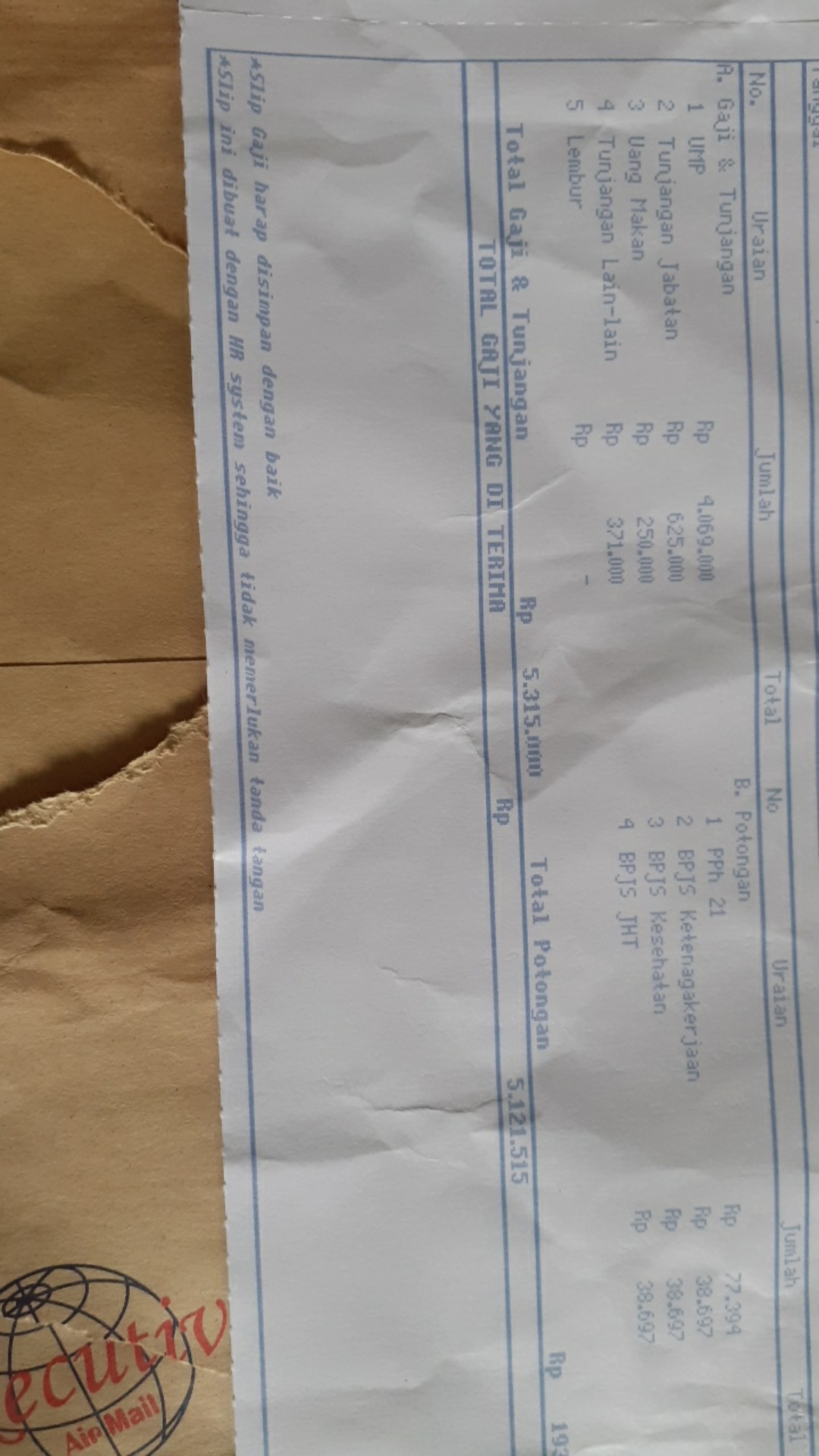 Cetak Slip Gaji Shopee Indonesia