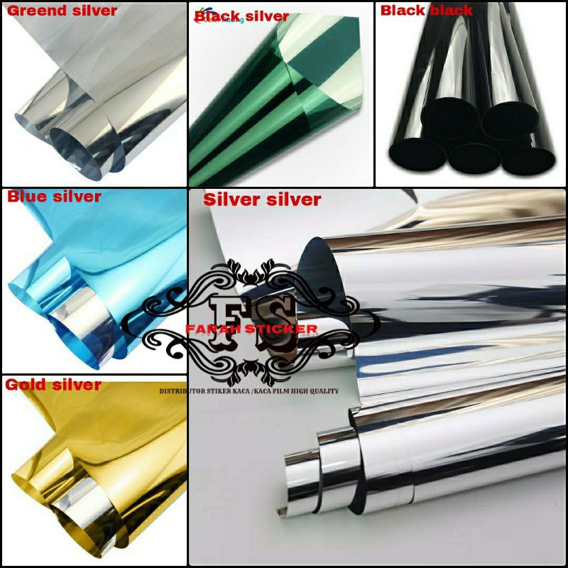 STIKER KACA/KACA FILM ONE WAY PENOLAK PANAS 1 ROLL