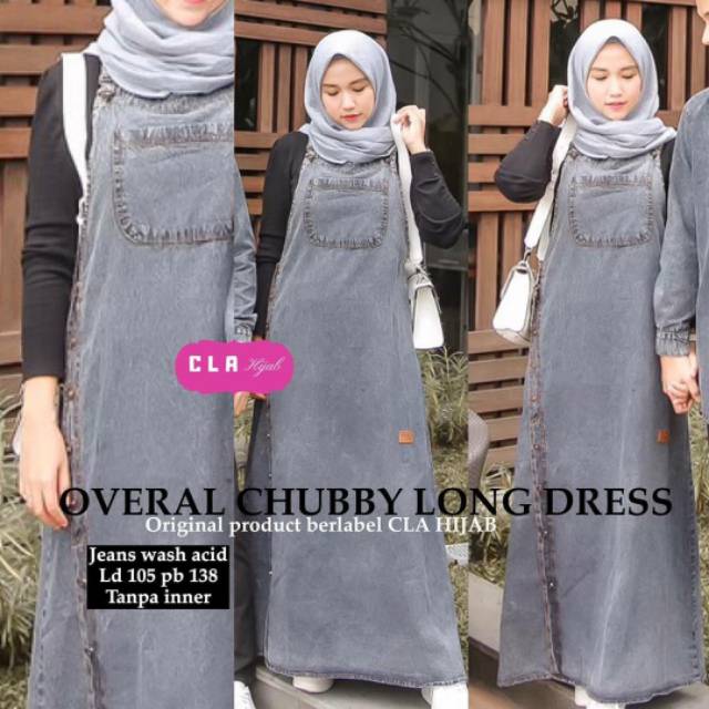 OVERALL CHUBBY LONG DRESS CLA HIJAB