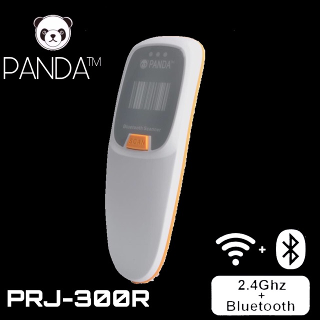 PRJ-300R 1D/2D Wireless Pocket Portable Barcode Scanner (USB+Bluetooth+2.4G) QR Code, Efaktur, etc