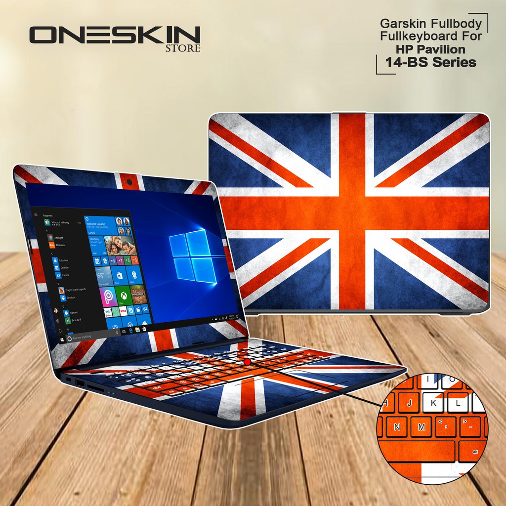 Garskin Laptop Cover HP 14-BS748TU 14-BS749TU 14-BS751TU 14-BS752TU 14-BS753TU Fullbody