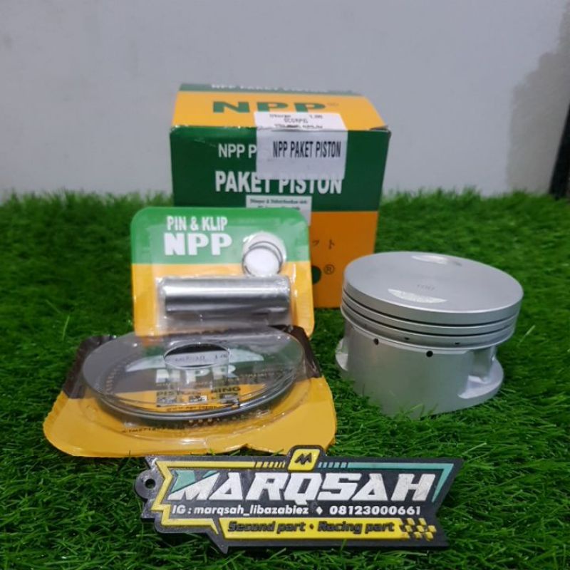 Piston Kit Scorpio NPP Piston NPP scorpio Set ring piston dan pen seher marqsah racing-1