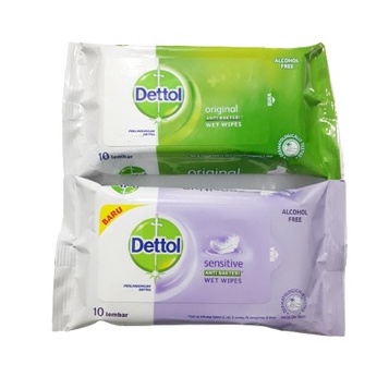 DETTOL WET WIPES 10 SHEET/centraltrenggalek