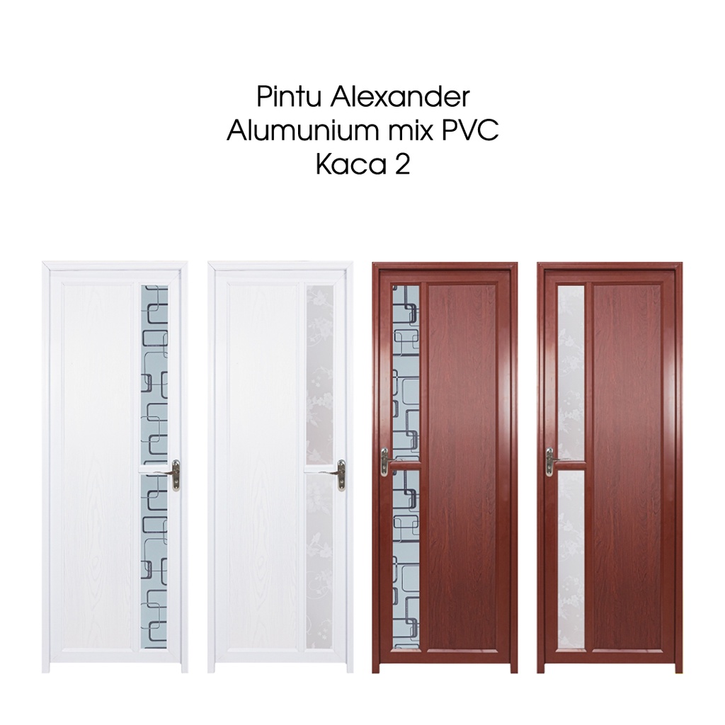 Jual Pintu Kamar Pintu Rumah Kaca Bahan Alumunium Mix Pvc Alexander Shopee Indonesia