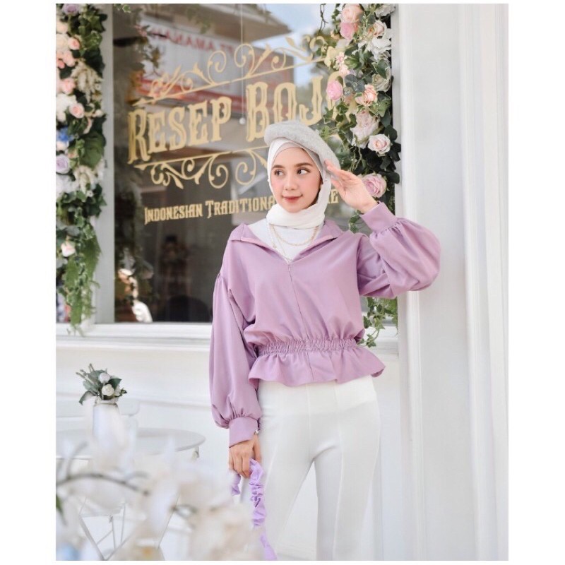 1 KG 7 PCS | ATASAN BLOUSE WANITA CROP KATLINA CROPTY BLUS / FASHION MURAH-1