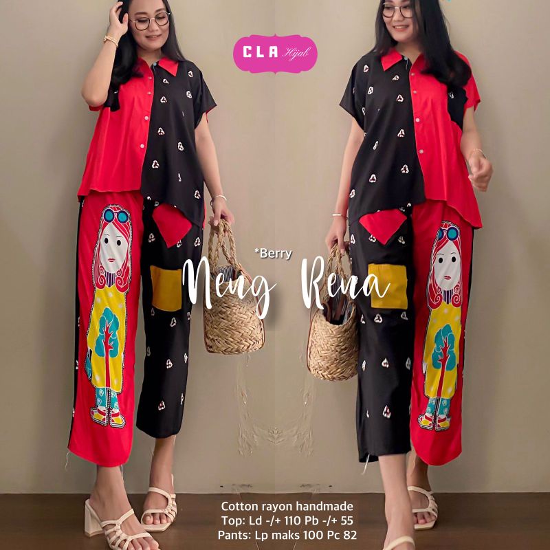 Setelan Celana Batik / Neng Rena Set Ori Cla Hijab
