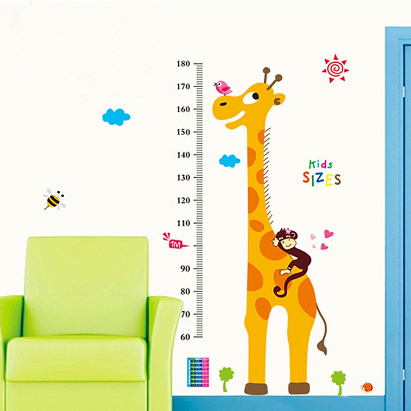 RELIZA WALLSTICKER 60X90 TINGGI BADAN JERAPAH ANIMAL WALL STICKER AY9092