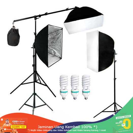 (BISA COD) RVOSTR STUDIO Photography Foto Studio Lightning Kit  Vlog - D-HZ7