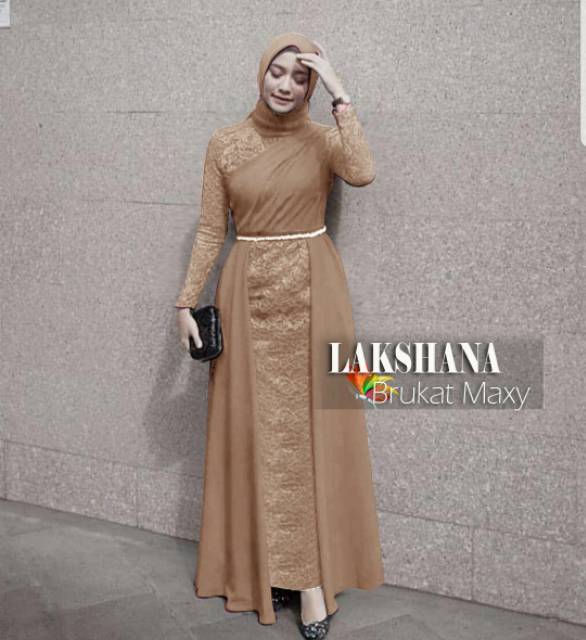 LAKSHANA 7 WARNA - Dress maxi gamis fashion muslim wanita